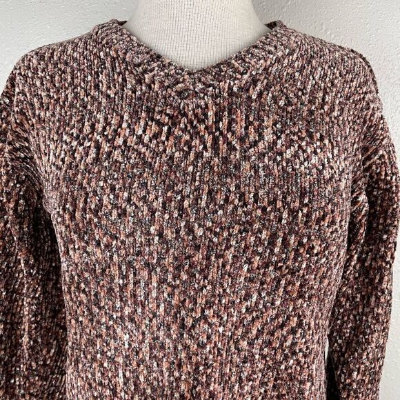 Carolyn Taylor Petite Cropped Long Sleeve Sweater Top EUC - Picture 2 of 6